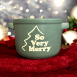 So Very Merry 3 Wick Candle Soup Bowl