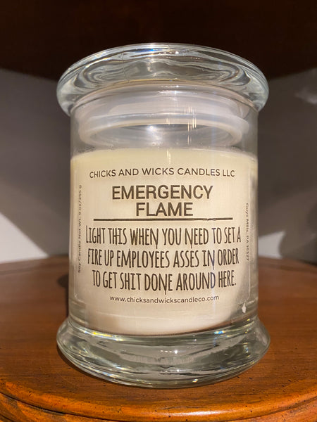 Boss's Emergency Flame – Chicks and Wicks Candles, LLC